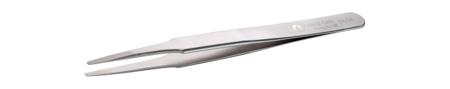 2A-SA ideal-tek 120 mm, Stainless Steel, Flat; Rounded, Tweezers