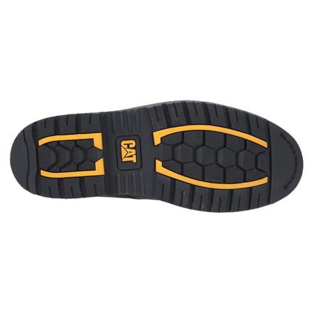 P724621 CAT  Black Steel Toe Capped Unisex Safety Boots, UK 6, EU 40