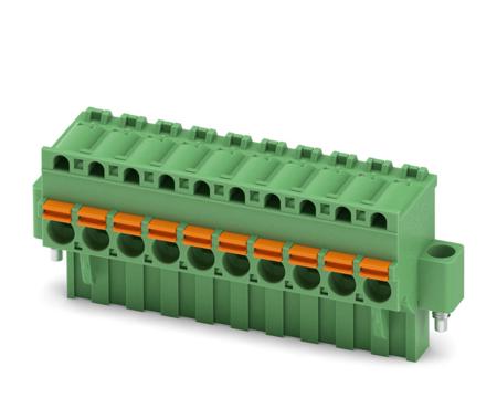 1874183 Phoenix Contact, 5.08mm Pitch, FKCVR 2.5/10-STF-5.08, 10 Way, Pluggable Terminal Block, Plug, Spring Cage Termination,