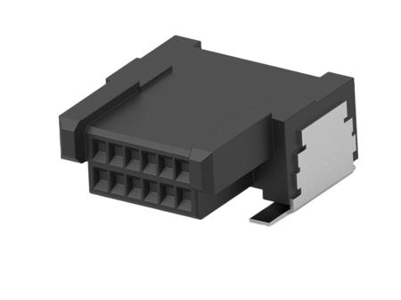 294251-E ERNI ERNI MicroCon Series Right Angle Surface Mount PCB Socket, 12-Contact, 2-Row, 0.8mm Pitch, Surface Mount