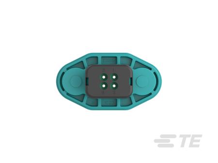 2339729-1 TE Connectivity, AMPSEAL 16 Connector Housing Plug 4 Way, Crimp Termination