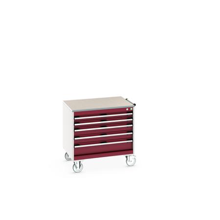 40402154-24V Bott, 5 Drawer Sheet Steel Floor Standing Storage Cabinet, 800 X 650 X 790mm