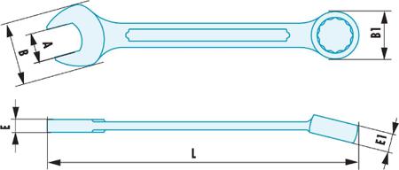 440-35SR Facom Metric 35 mm Spanner, Non Sparking
