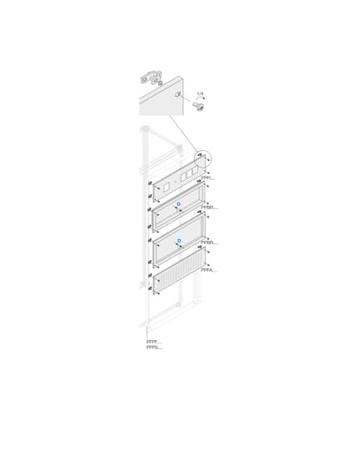 1STQ007729A0000 ABB Pickled Steel Sheet Panel for Use with Main Distribution Boards, 800 x 200 x 800mm