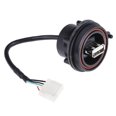PX0843/A Bulgin USB 2.0, Female 5 Pin Socket to Female USB A, 150mm
