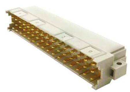 09061482935 HARTING 09 06 48 Way 2.54mm Pitch, Type F, 3 Row, Right Angle DIN 41612 Connector, Plug