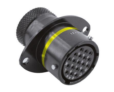 8STA01419SA Souriau 8STA Series, 19 Pole Panel Mount Connector Socket, with Female Contacts, IP67