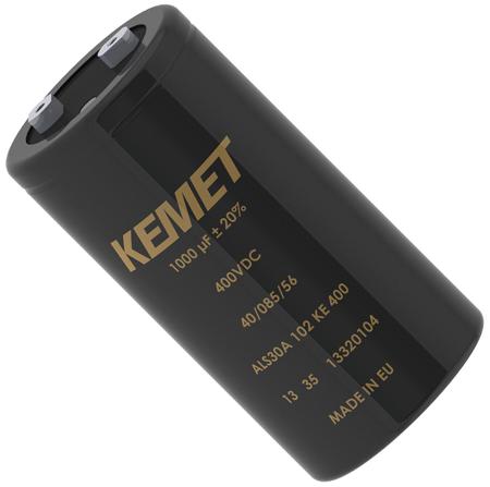 ALS31A102MF500 KEMET 1000μF Aluminium Electrolytic Capacitor 500V dc, Screw Terminal -