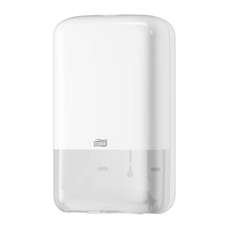 556000 Tork White Plastic Toilet Roll Dispenser, 128mm x 271mm x 159mm