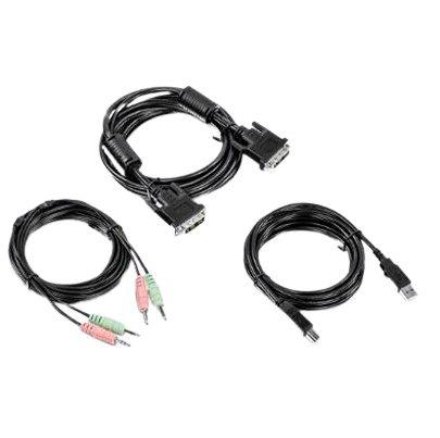 TK-CD10 Trendnet Male 3.5 mm Jack, DVI-I, USB A to Male 3.5 mm Jack, DVI-I, USB B KVM Cable