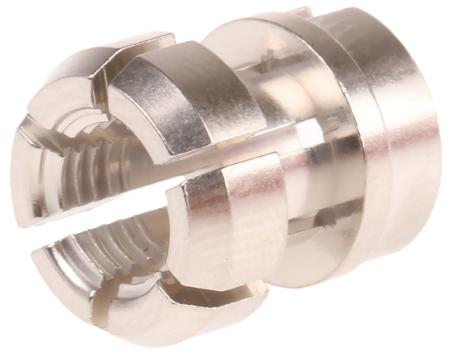 FGG.2B.762.DN LEMO 2B Silver Brass Cable Grommet for 5.1 → 6mm Cable Dia.