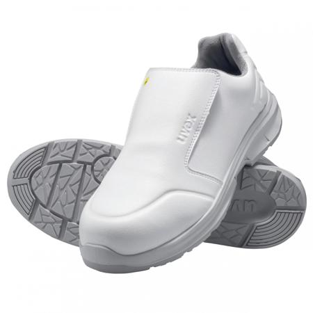 6581945 Uvex 65819 Unisex White Non Metal Toe Capped Safety Shoes, UK 10.5, EU 45