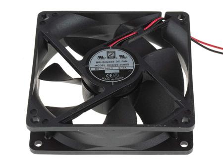 668-8845 RS Pro Axial Fan, 92.5 x 92.5 x 25mm, 88.3m³/h, 3.4W, 24 V dc