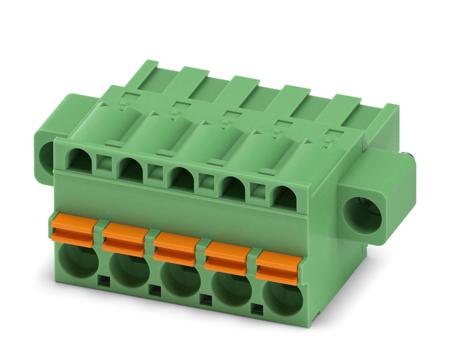 1902330 Phoenix Contact, 5.08mm Pitch, FKCT 2.5/ 5-STF-5.08, 5 Way, Pluggable Terminal Block, Plug, Spring Cage Termination,