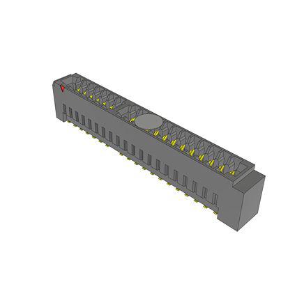 MEC2-20-01-L-DV-WT-K-TR Samtec, MEC2 40 Way Vertical Push/Pull Card Edge Memory Card Connector With Surface Mount Termination