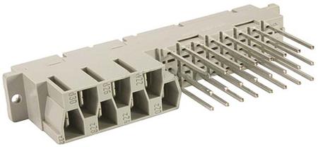 09062312821 HARTING 09 06 24 + 7 Way 5.08 mm, 10.16 mm Pitch, Type MH 24+7, 3 Row, Straight DIN 41612 Connector, Socket