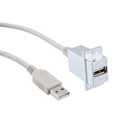 ECF504-72AAS L-Com USB 2.0, Female USB A to Male USB A, 72in