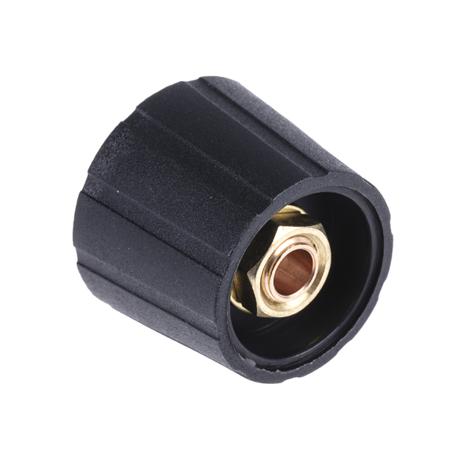 S210006-BLK Sifam 21.5mm Black Potentiometer Knob for 6mm Shaft Splined,