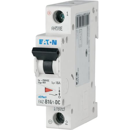 176064-FAZ-B3-1-DC Eaton xEffect FAZ MCB, 1P, 3A Curve B, 250V DC, 10 kA Breaking Capacity