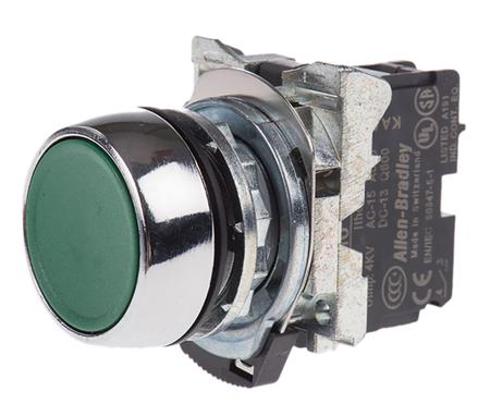 800FM-F3MX10 Allen Bradley 800F Green Push Button NO Momentary