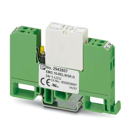 2942807 Phoenix Contact EMG Series Relay Module, DIN Rail Mount, 24V Coil, SPST, 6A Load