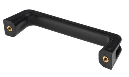 456-579 RS Pro Black Brass, Fibreglass Reinforced Nylon Matte Drawer Handle, 180mm x 45mm x 27mm 160mm