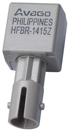HFBR-1415Z Broadcom , 160MBd Fibre Optic Transmitter 820nm, ST ST Connector, 27.2 x 12.7 x 10.2mm