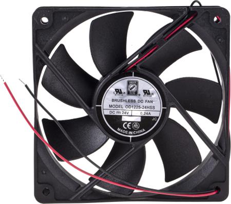 668-8858 RS Pro Axial Fan, 120 x 120 x 25mm, 144.5m³/h, 5.8W, 24 V dc