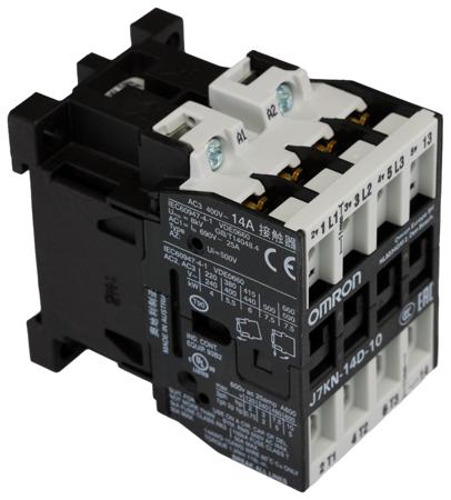 J7KN-14D-10-24 Omron J7KN Series 3 Pole Contactor - 14 A, 24 V Coil, 1NO, 5.5 kW