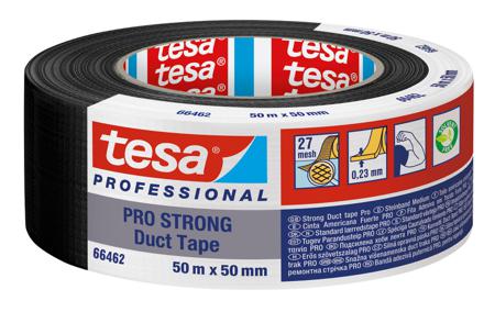 66462-00002-00 Tesa Tesa PRO 66462 STRONG Duct Tape  Duct Tape, 50m x 50mm, Black