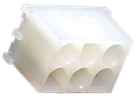 10-84-5020 Molex MLX Series, Series Number 42002, 6.35mm Pitch 2 Way 1 Row Shrouded Straight PCB Header, Through Hole