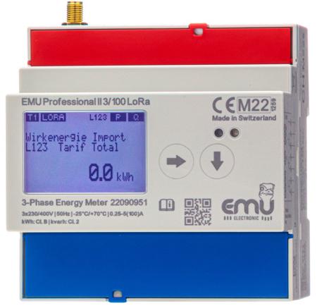P21A000T EMU Electronic AG 3 Phase LCD Display Digital Power MeterPower