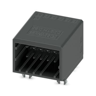 1378142 Phoenix Contact DD21H Series Wave Soldering Mount PCB Header, 12 Contact(s), 2.5 mm Pitch, 2 Row, Shrouded