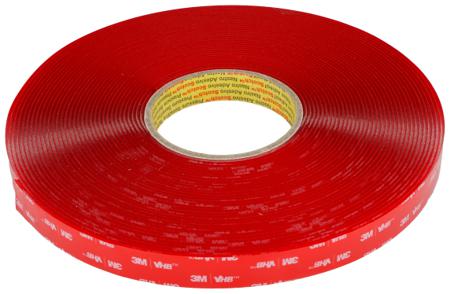 7000033127 3M 4918F, 700003 Clear Foam Tape, 19mm x 16.5m, 2mm Thick
