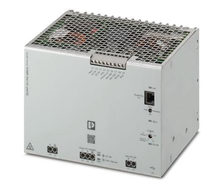 1067325 Phoenix Contact Pure Sine Wave 600VA Fixed Installation DC-AC Power Inverter, 24V dc Input, 120V ac Output