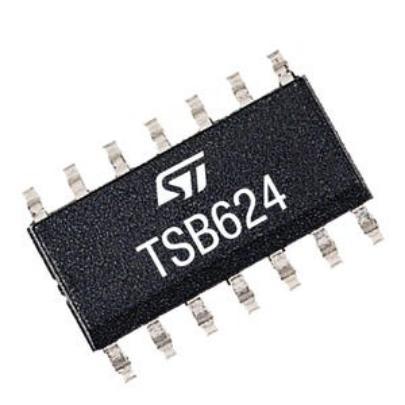 TSB624IYDT  STMicroelectronics, Operational Amplifier, 1.7 MHz, 14-Pin 40 V SOT-23-5