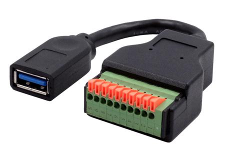 EX-49126 Exsys Terminal Block USB A Female Interface Adapter