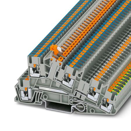 3213955 Phoenix Contact 5-Way Earth Terminal Block, 4mm², 12 AWG Wire, Push In