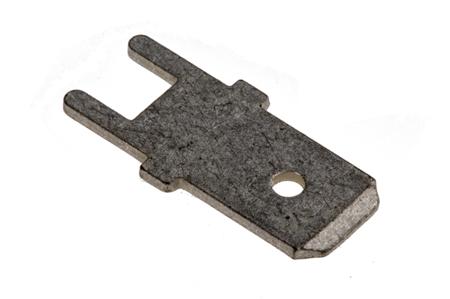 725964-2 TE Connectivity Solder Tab Terminal, Uninsulated, Tin Plated, Straight, 6.3 x 0.8mm