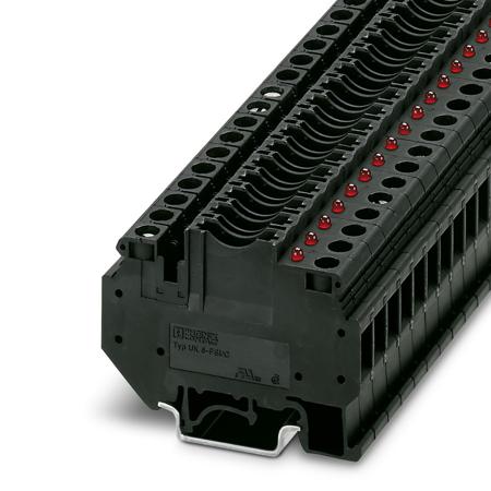 3001938 Phoenix Contact  UK 6-FSI/C-LED24 Series Black, Single-Level, Screw Termination, Fused