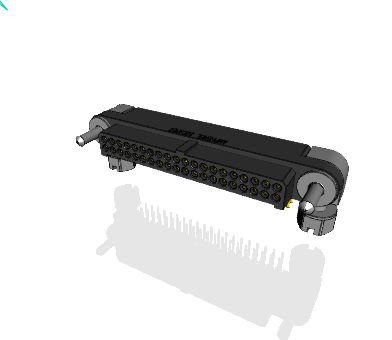 MHDAS2M040YCE11 Amphenol Socapex MHDAS Series Right Angle PCB PCB Header, 40 Contact(s), 1.27 mm Pitch, 2 Row, Shrouded