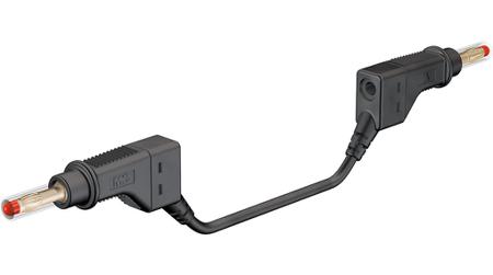 66-9407-15021 Staubli Test lead, 32A, 600V, Black, 150cm Lead Length