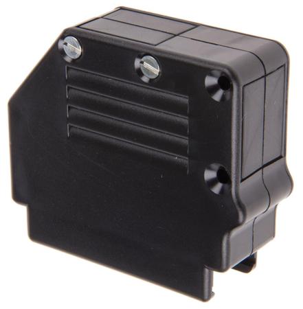 863093C50ALF Amphenol Communications Solutions 863093C Series Thermoplastic Angled, Straight D Sub Backshell, 50 Way, Strain Relief