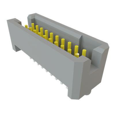 TFC-110-01-L-D-A Samtec TFC Series Vertical Through Hole PCB Header, 10 Contact(s), 1.27mm Pitch, 2 Row(s), Shrouded