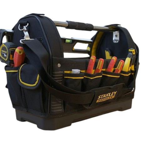 1-93-951 Stanley 600 Denier Fabric, Leather Tool Bag 480mm x 250mm x 330mm