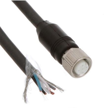 KD U-M12-4W-P1-100 Leuze Female 4 way M12 to Unterminated Industrial Automation Cable Assembly, 10000 mm
