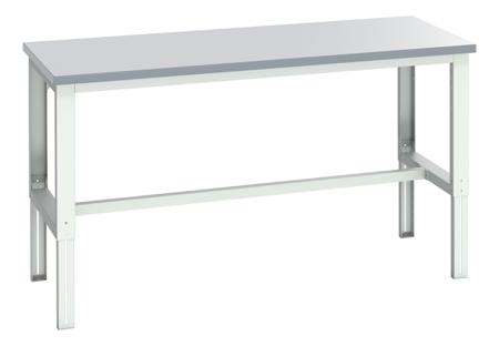 41004169-16V Bott 41004169.16V Sheet Steel Workbench, 350kg Max Load, Adjustable Height, 740 → 1140mm x 900mm x 1500mm