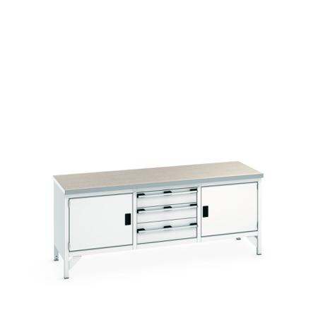 41002057-16V Bott 41002057.16V Sheet Steel Workbench, 840mm x 750mm x 2000mm