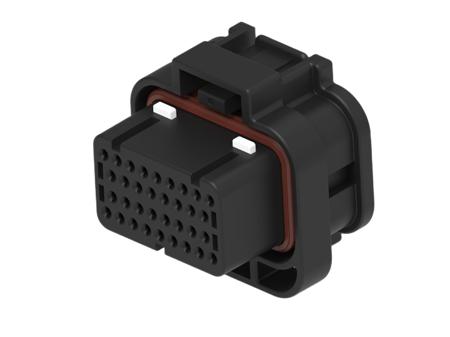 2389578-3 TE Connectivity, SUPERSEAL Automotive Connector Socket Black Cable Mount 34 Way