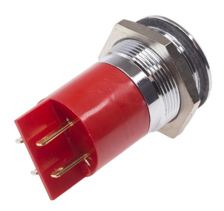 211-667 RS Pro Red LED Indicator, 12 V, 18 mm Lamp Size, 22mm Mounting Hole Size